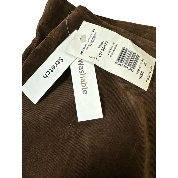 Harve Benard Corduroy Mini Skirt Brown Boho Size 16 Boho Cute Classic Hippie - Picture 7 of 8